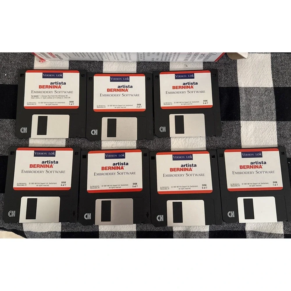 Bernina Artista Embroidery Software Kit‎ Microsoft 95 Customizer Version 1 K